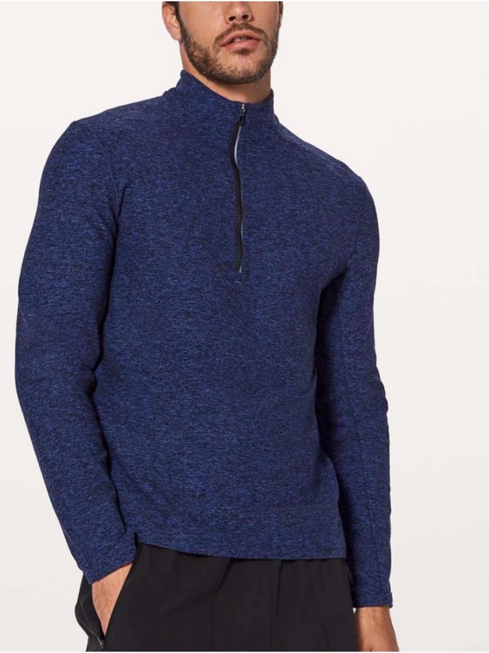 Lululemon Surge Warm 1/2 Zip
Heathered Cerulean Blue Black M3AORS men large‎